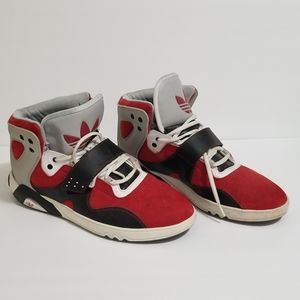 Adidas Roundhouse Sneakers Red Gray and Black Mens size 13